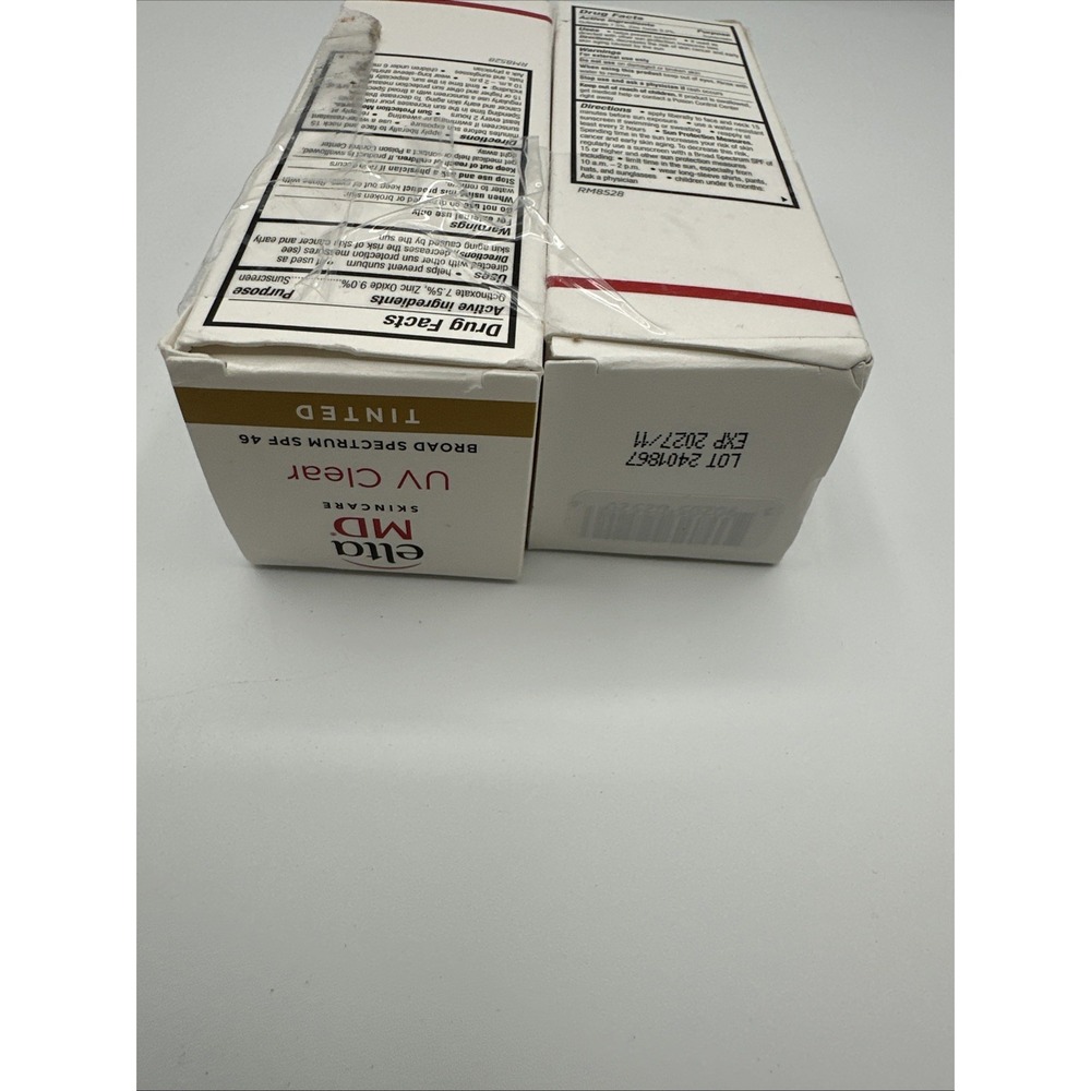 ELTAMD UV CLEAR DEEP TINTED SUNSCREEN SPF 45 | SET OF 2 | 1.7OZ | NEW - Picture 3 of 4